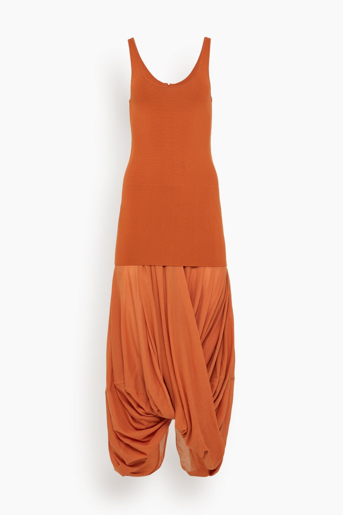 Cocoon Tank Dress in Terracotta - 1