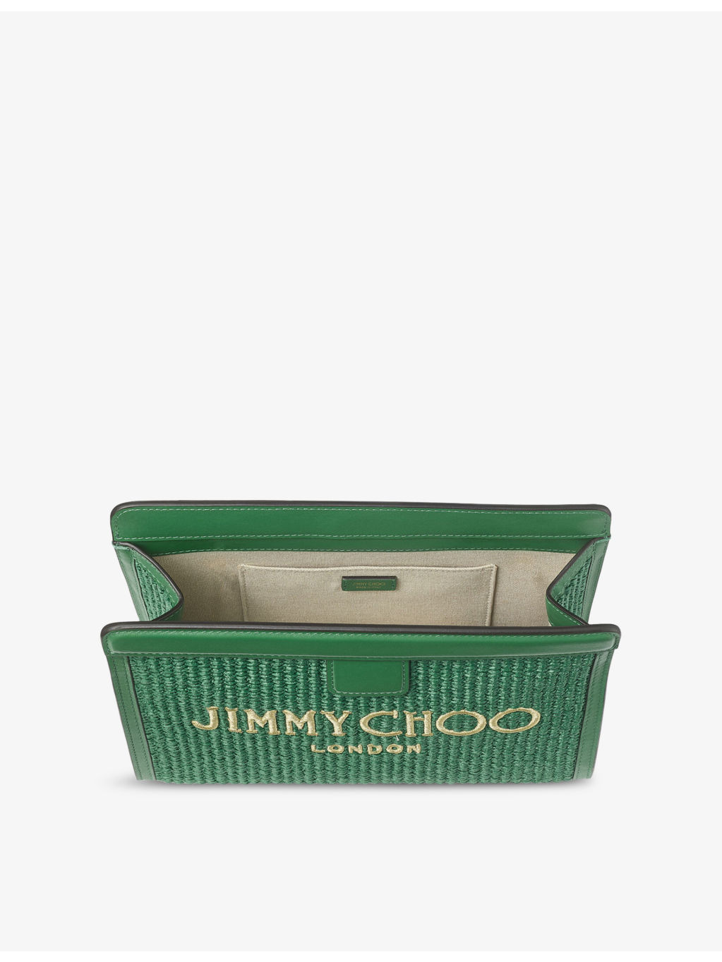 Avenue Metallic Raffia Pouch - 4
