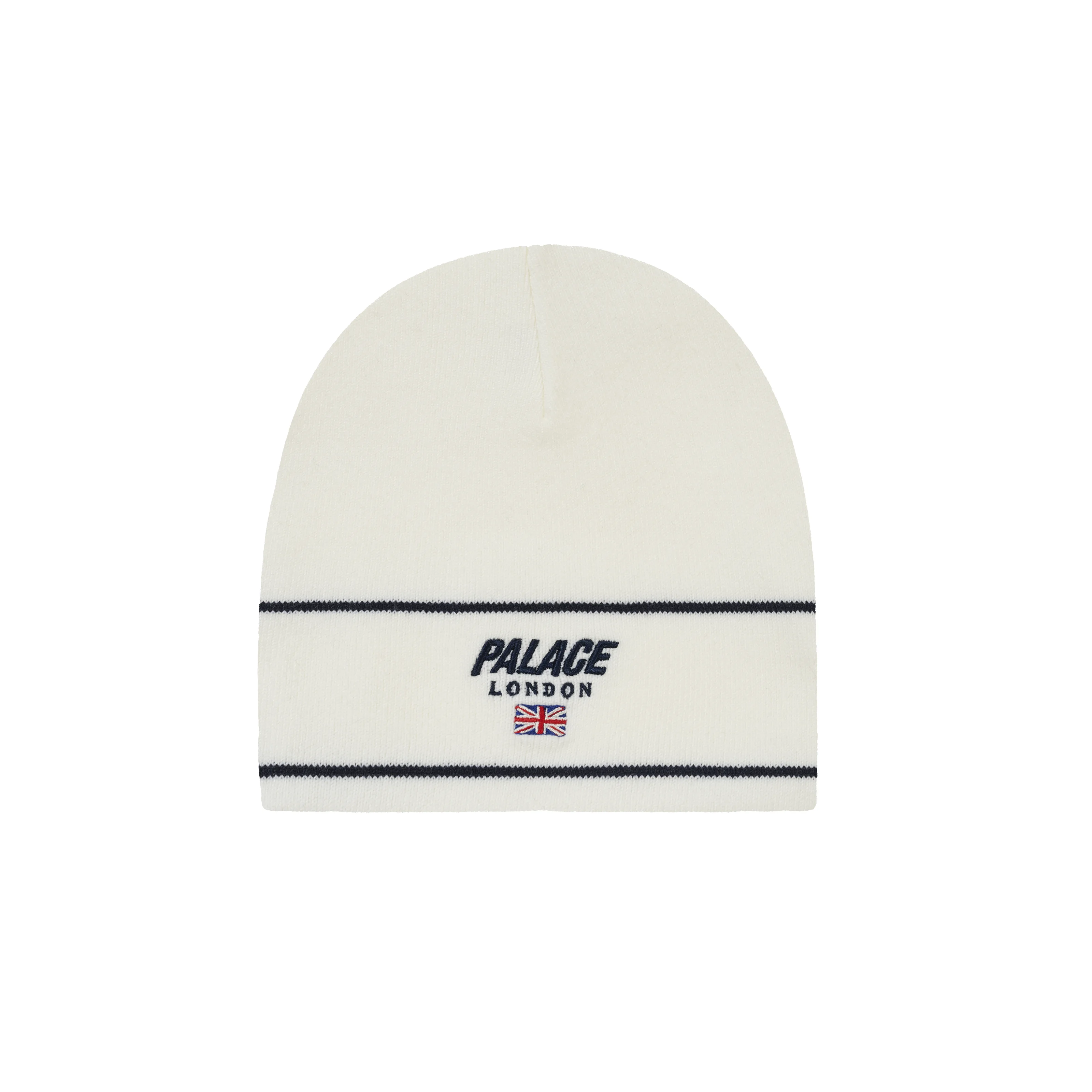 PALACE LONDON NEIN CUFF BEANIE WHITE - 1