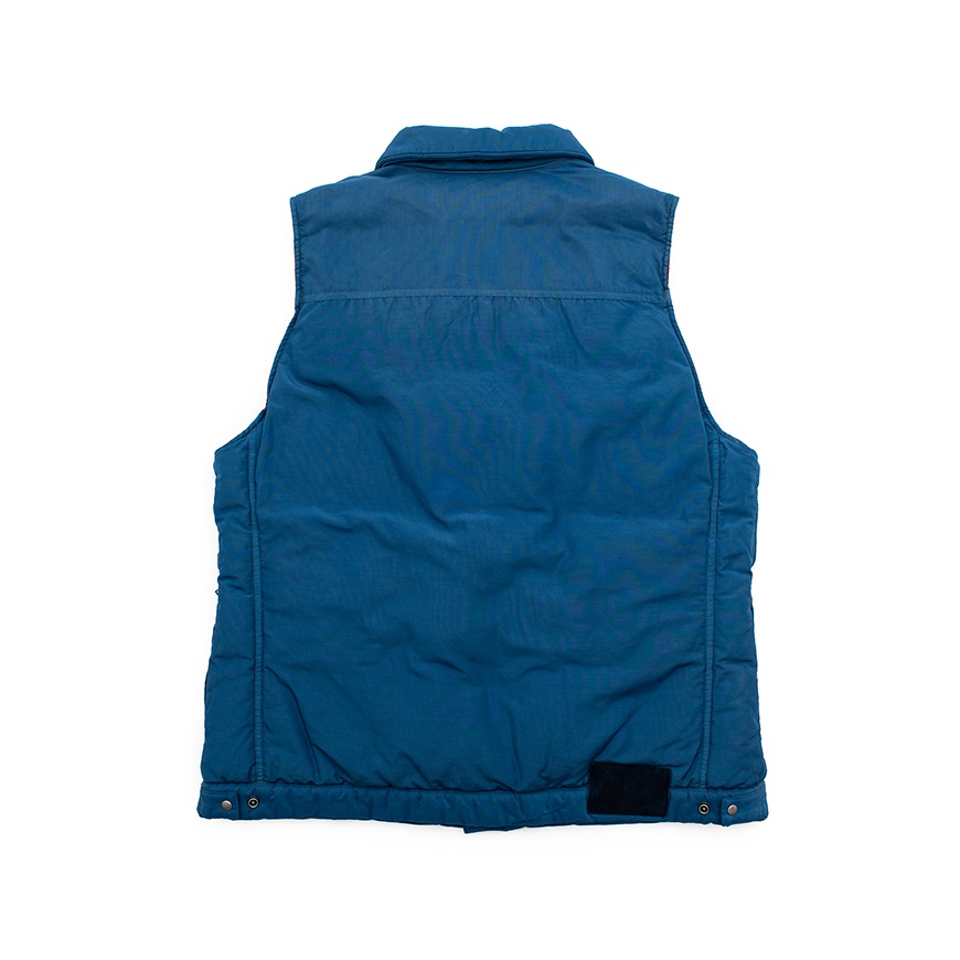 101 DOWN VEST (OVERDYE) BLUE - 3