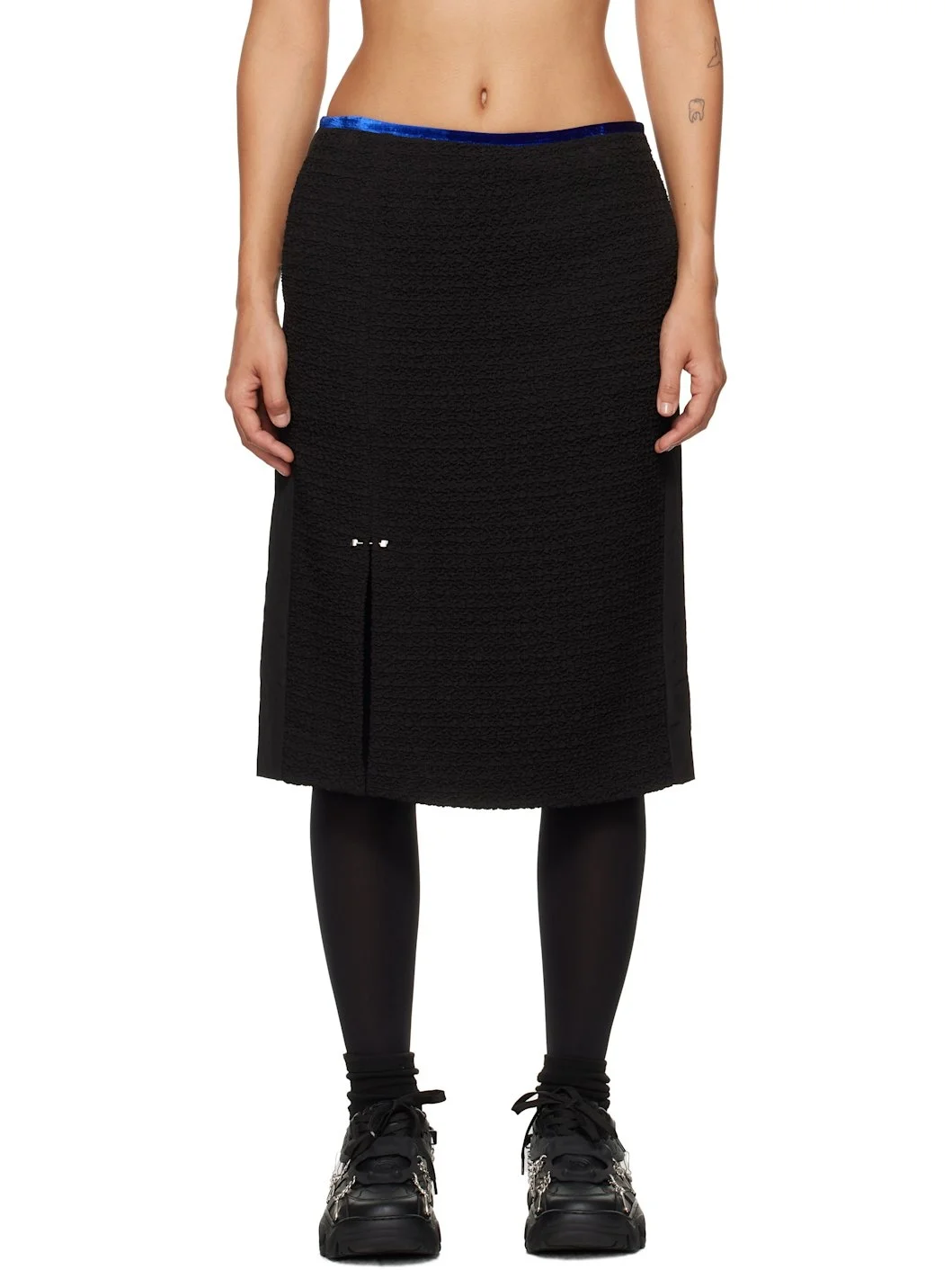Black Ruga Product. 64 Midi Skirt - 1