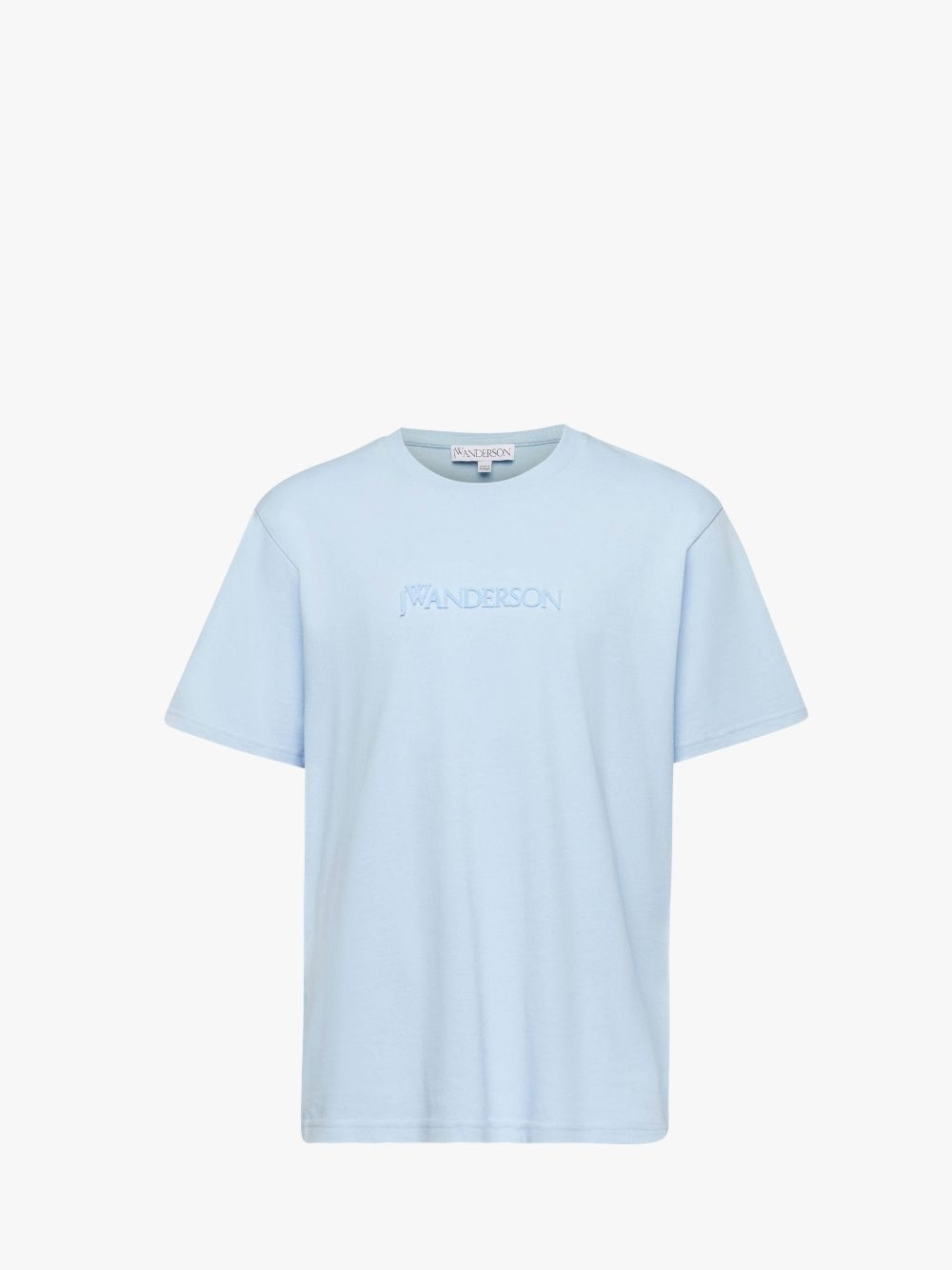 Tシャツ・カットソー JW ANDERSON Men T-shirt Blue JT0061PG0772 888 JW Anderson LOGO EMBROIDERY T-SHIRT | REVERSIBLE
