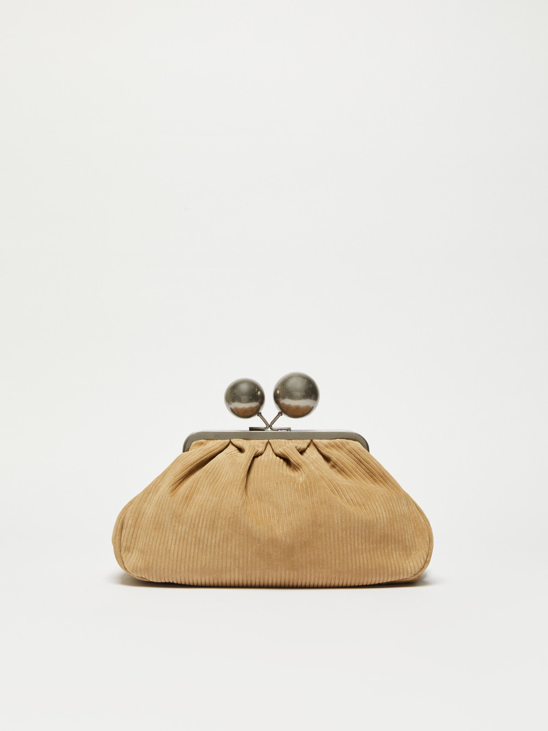 DESTINO Medium ribbed suede Pasticcino Bag 3