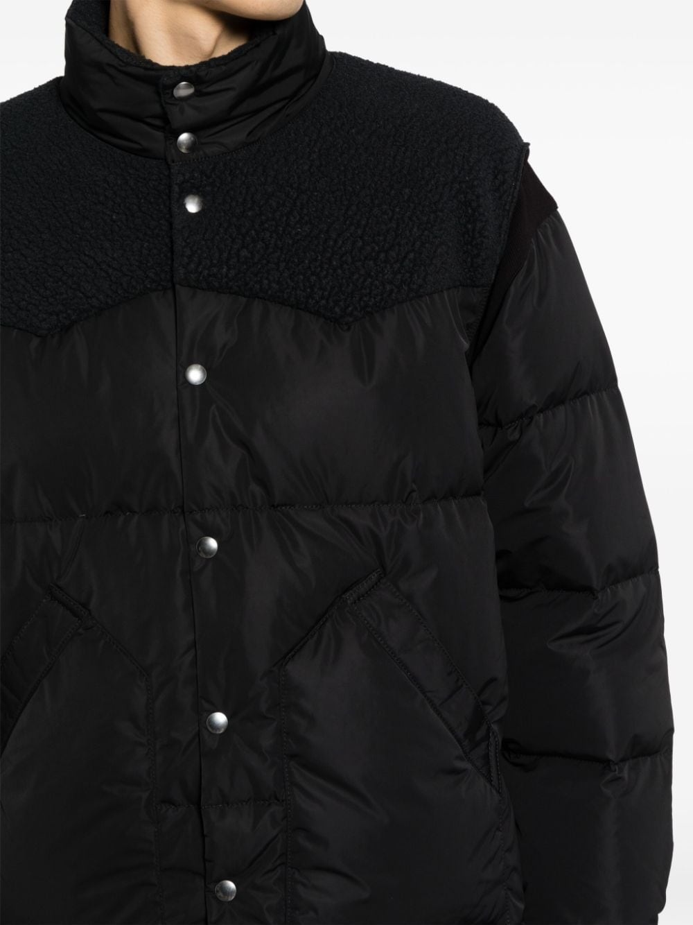 high-neck puffer jacket - 5