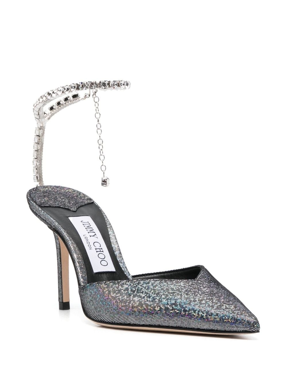 Saeda 85mm crystal-embellished pumps - 2