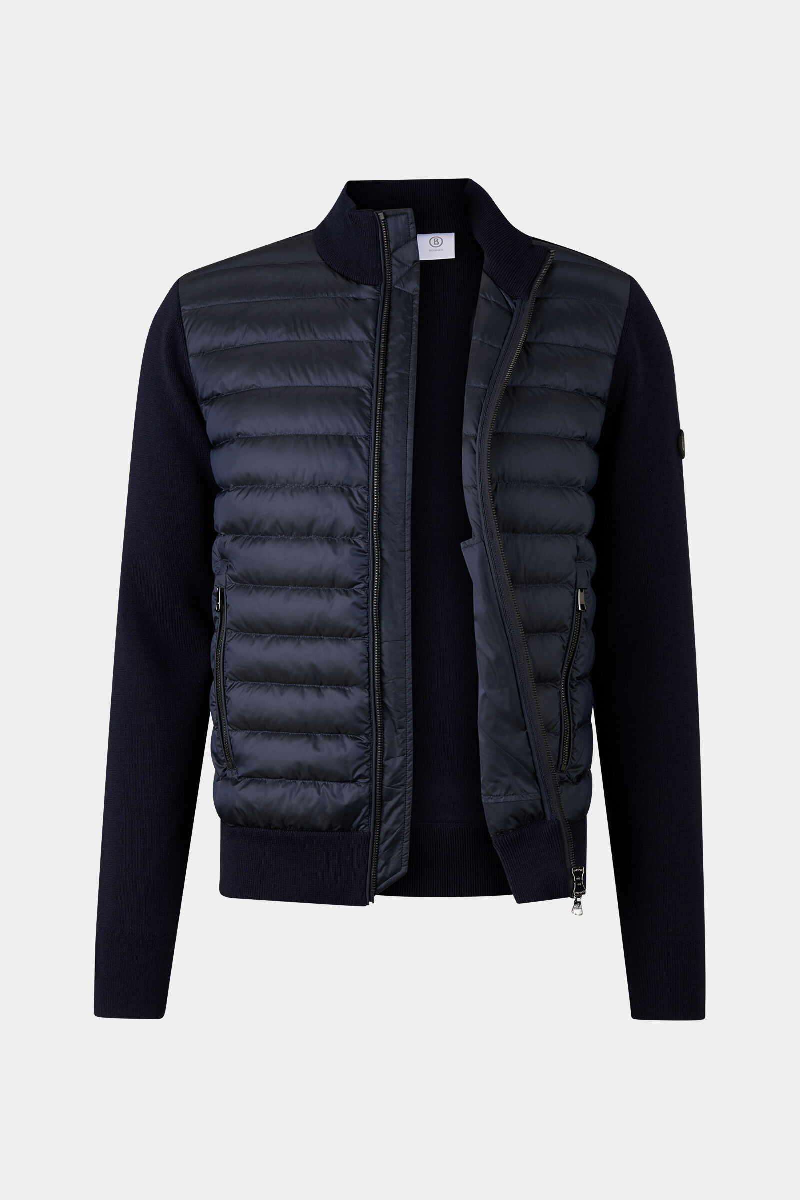 Zisco hybrid knit jacket in Navy blue - 2