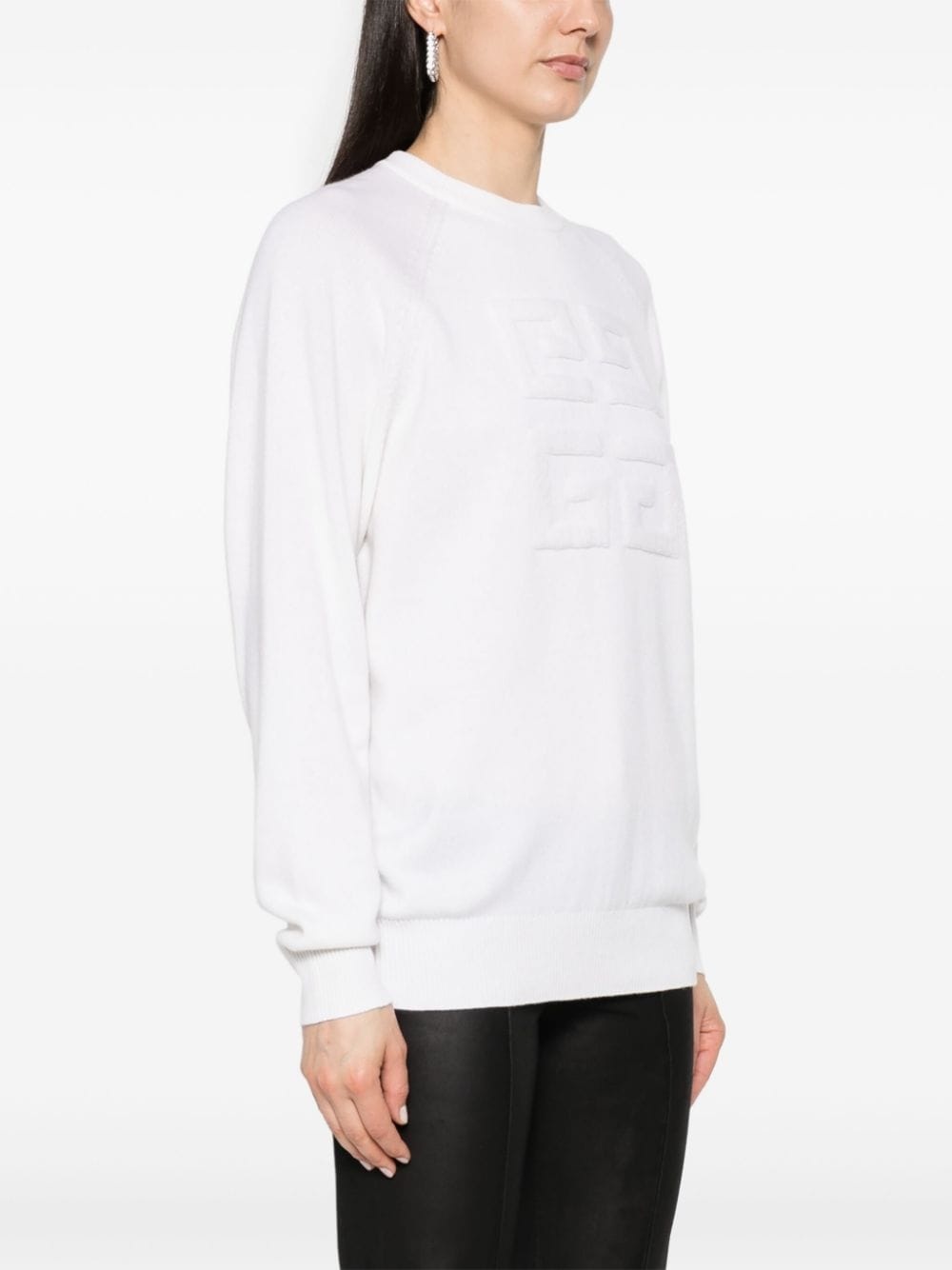 4G-motif cashmere jumper - 3