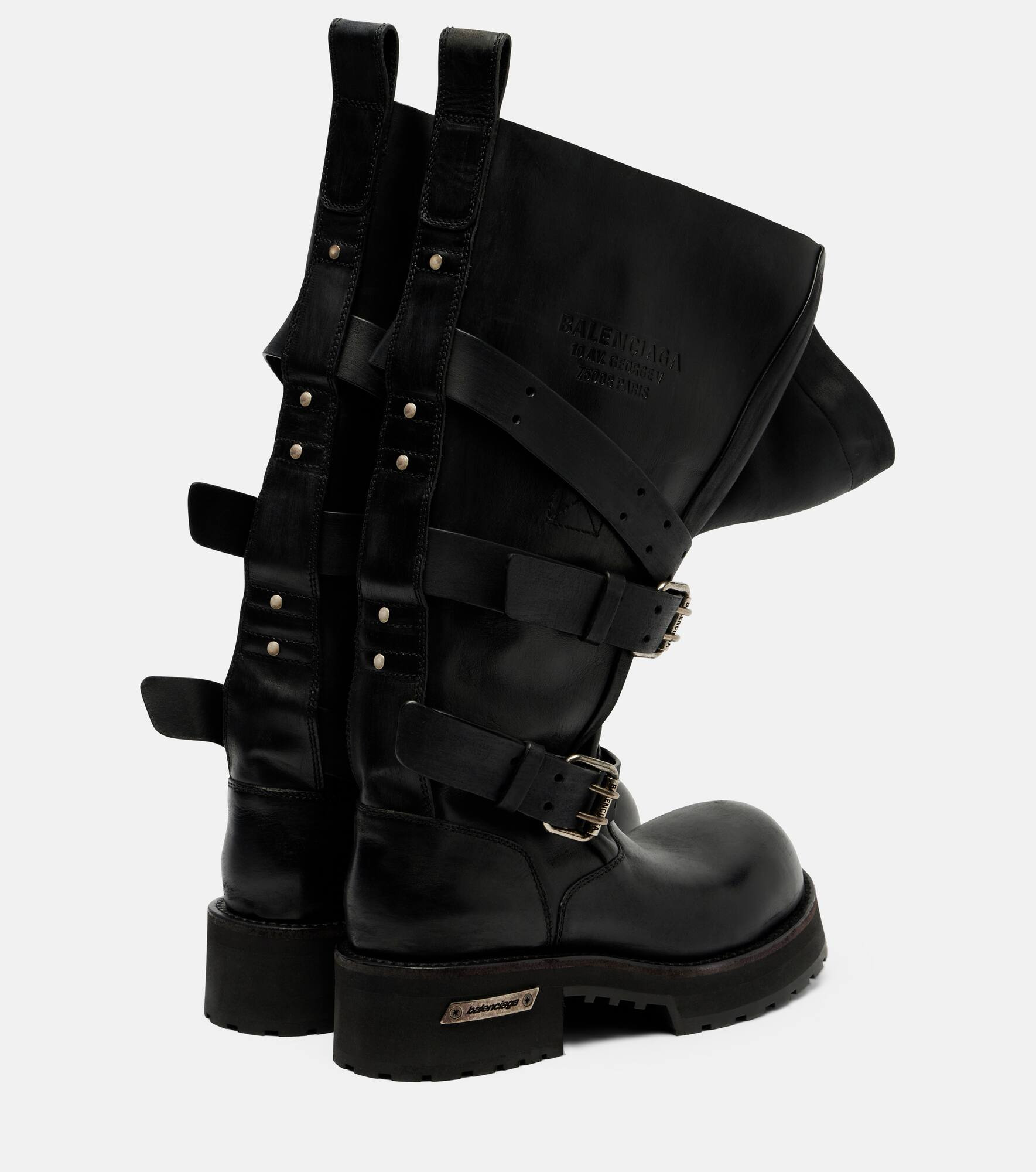 Venom leather combat boots - 2