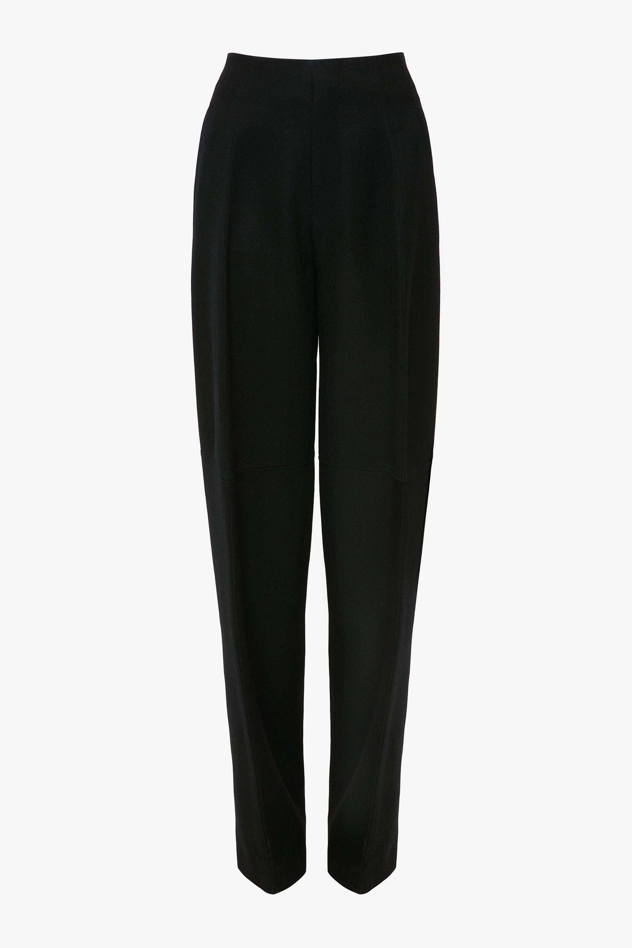 Sculptural Leg Trouser In Black - 1