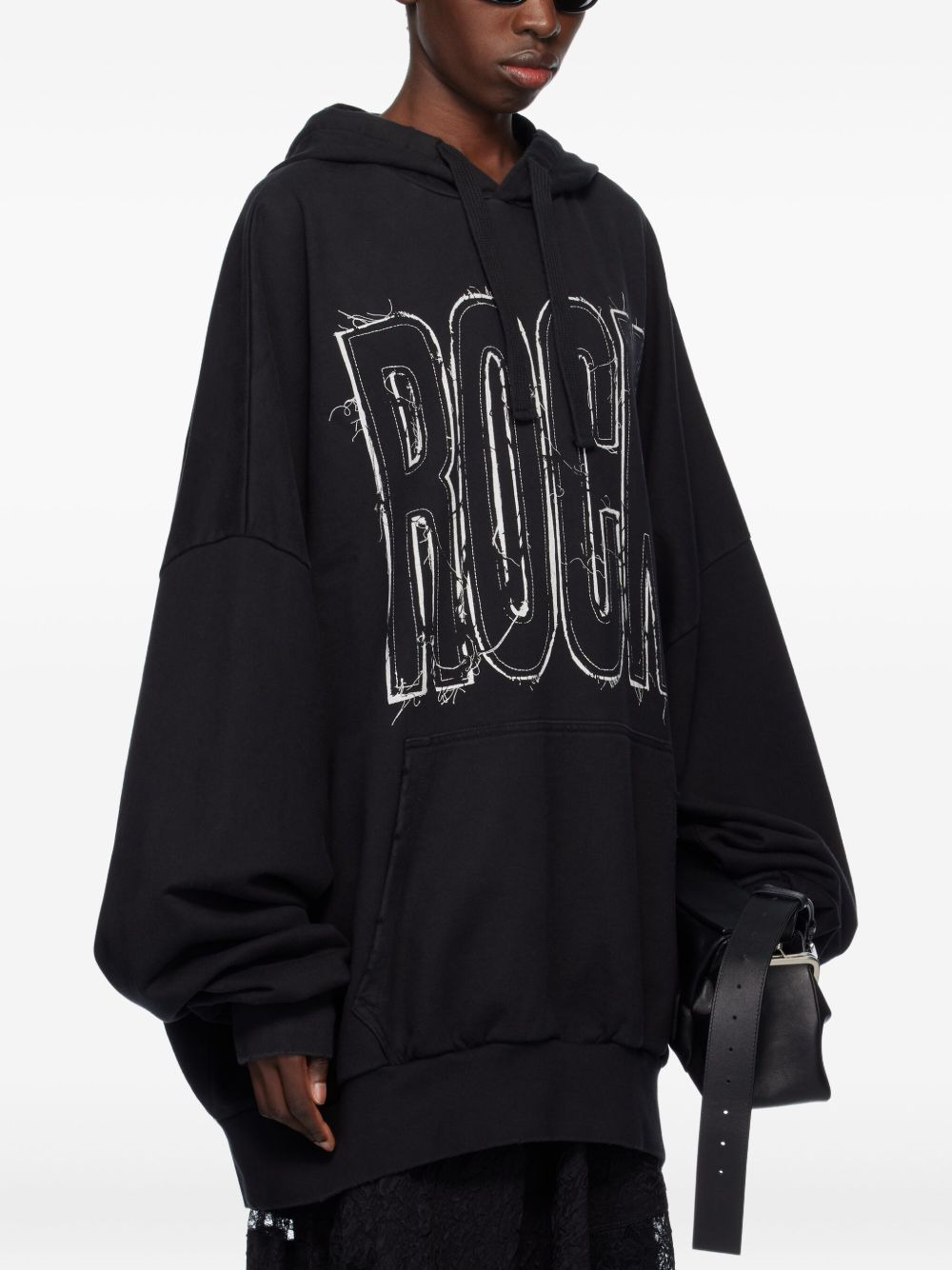 embroidered hoodie - 3