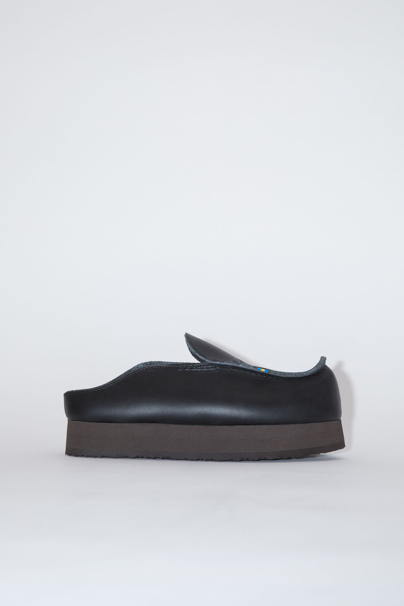Leather slip-on shoes - Black 1