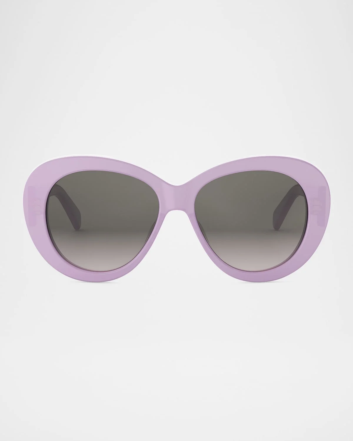Triomphe Logo Oval Acetate Sunglasses - 1