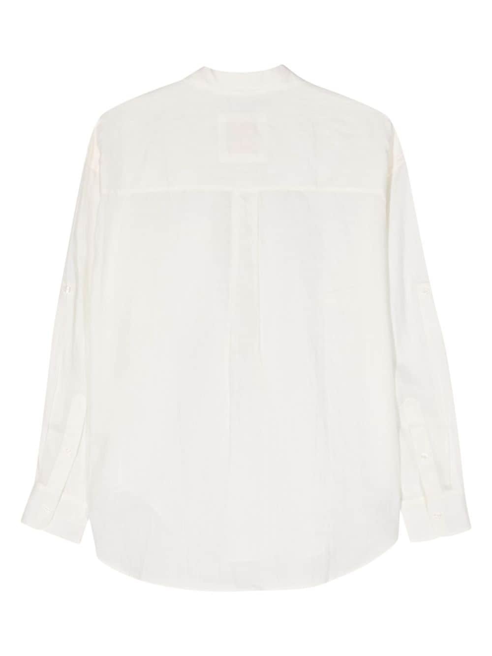 long-sleeve ramie shirt - 2