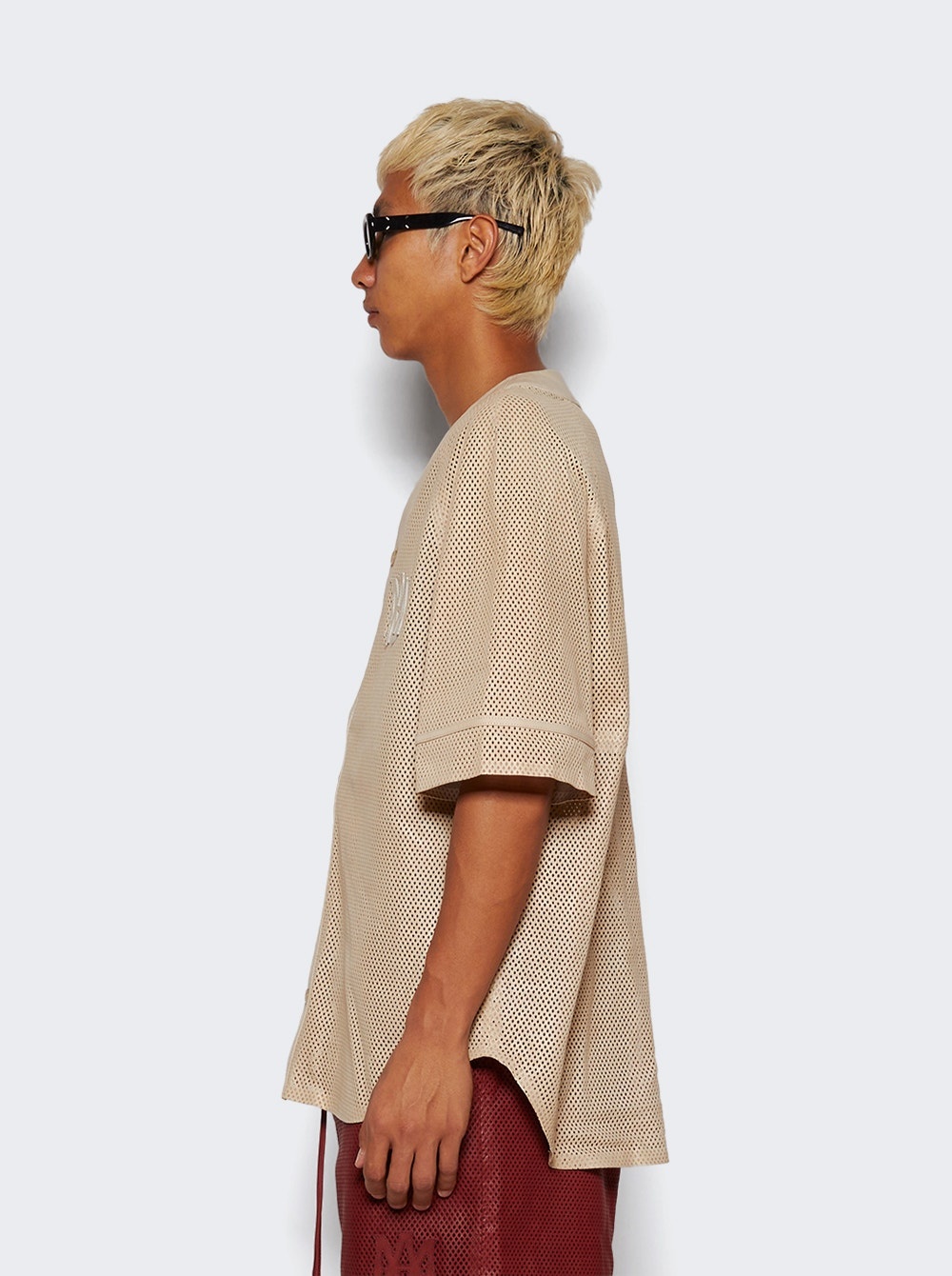 Ma Perforated Baseball Shirt Birch - 4