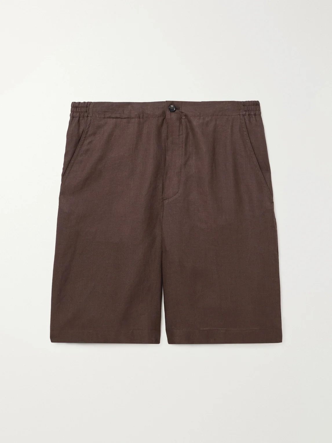 Straight-Leg Linen Shorts - 1