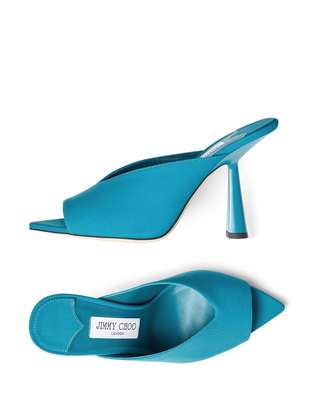 Maryanne 100mm peep-toe mules - 4