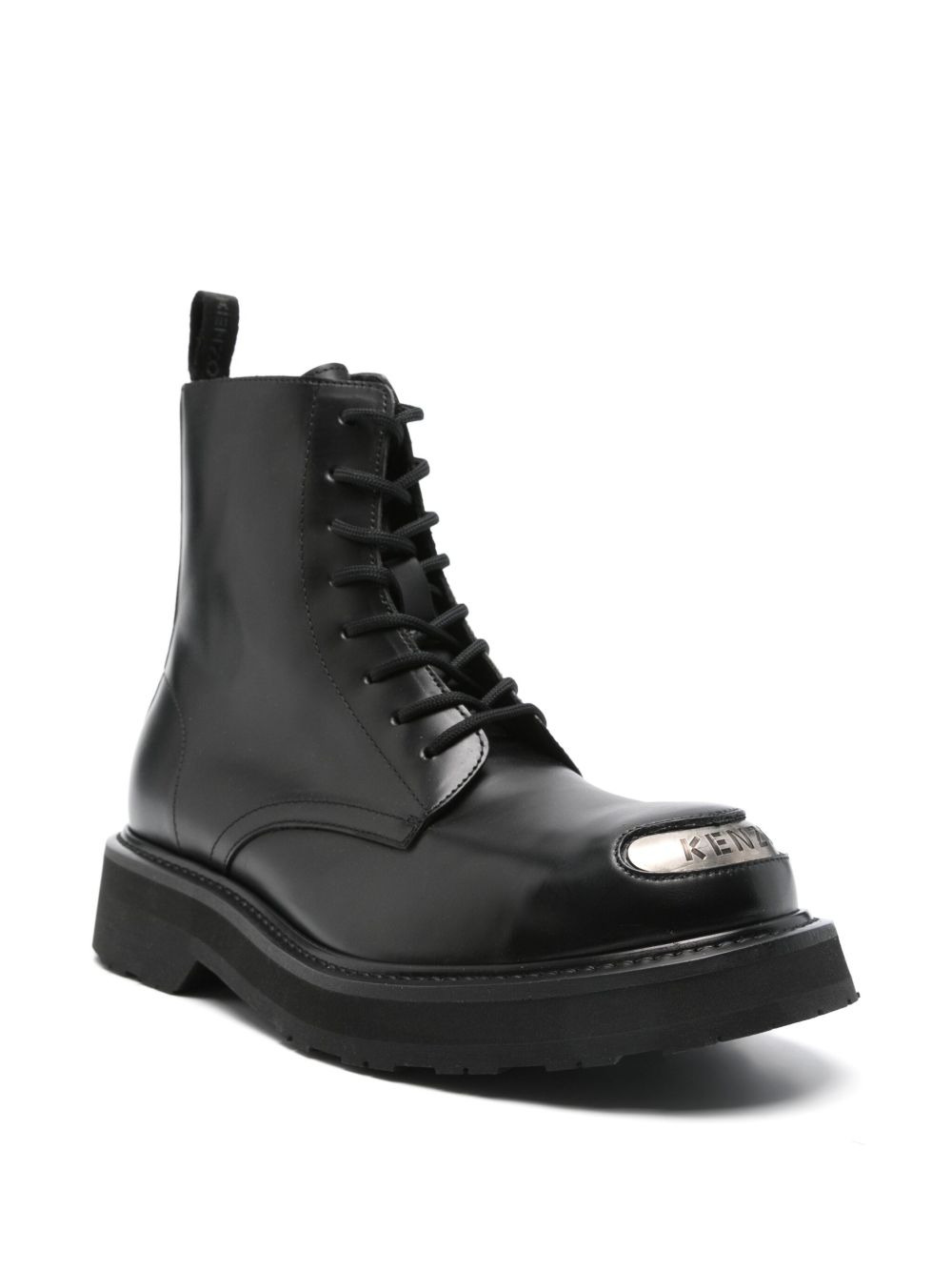 lace-up leather boots - 2