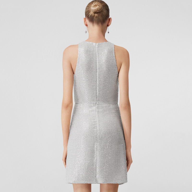 Sequinned Lamé Mini Dress 4