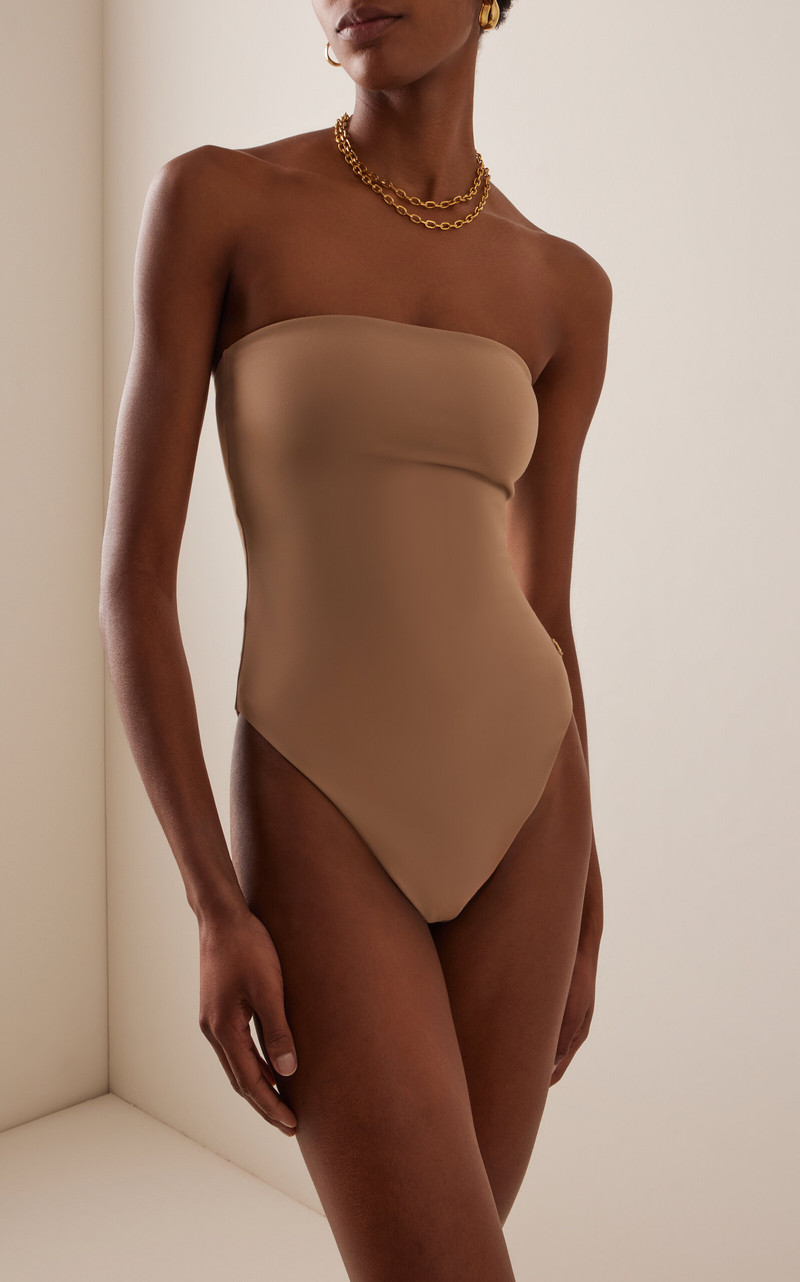 ÉTERNE Kaia One-Piece Swimsuit taupe outlook