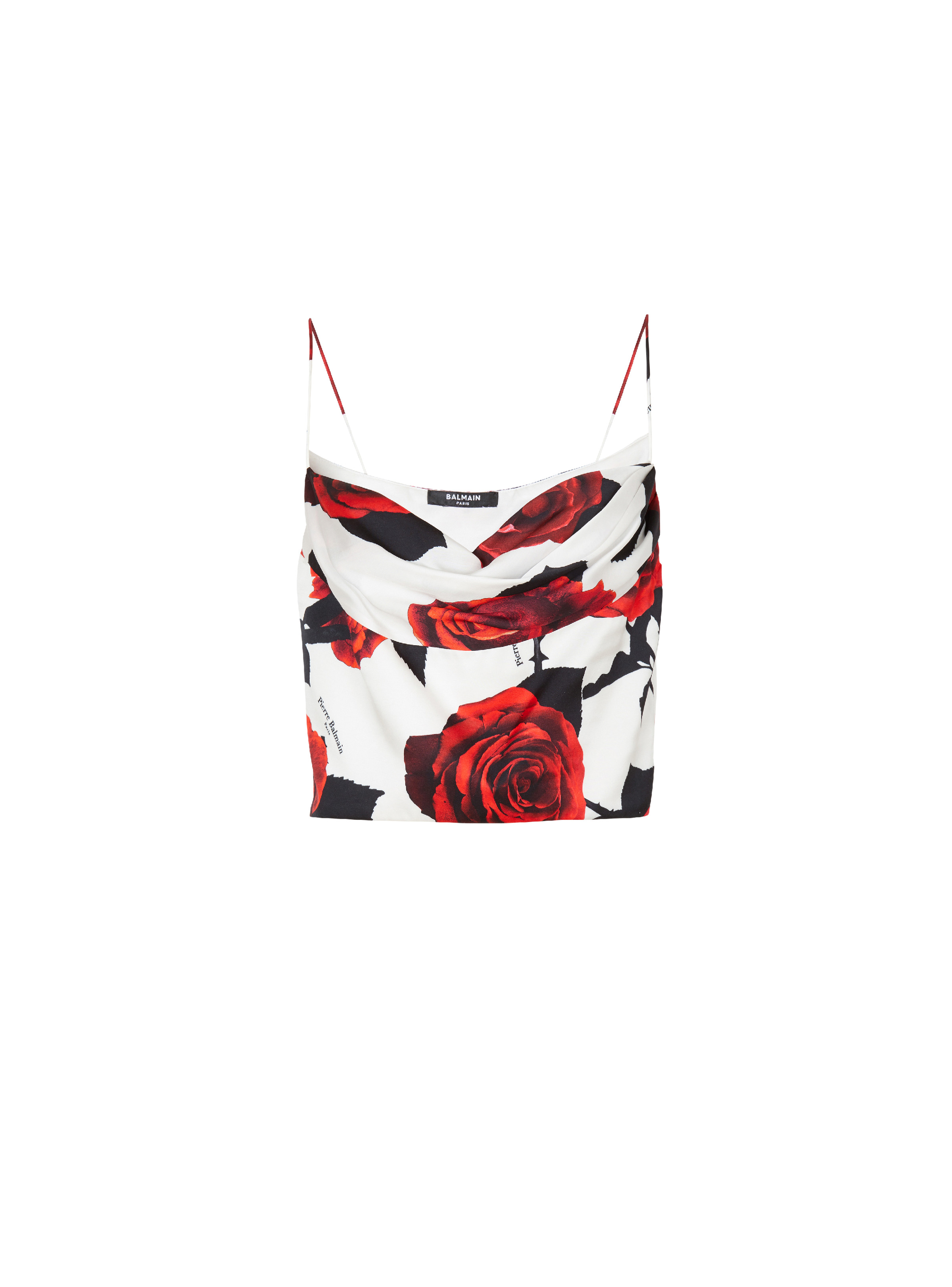 Cami top with Red Roses print - 1
