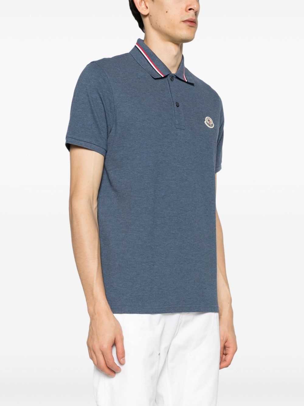 logo-patch piquÃ© polo shirt - 3