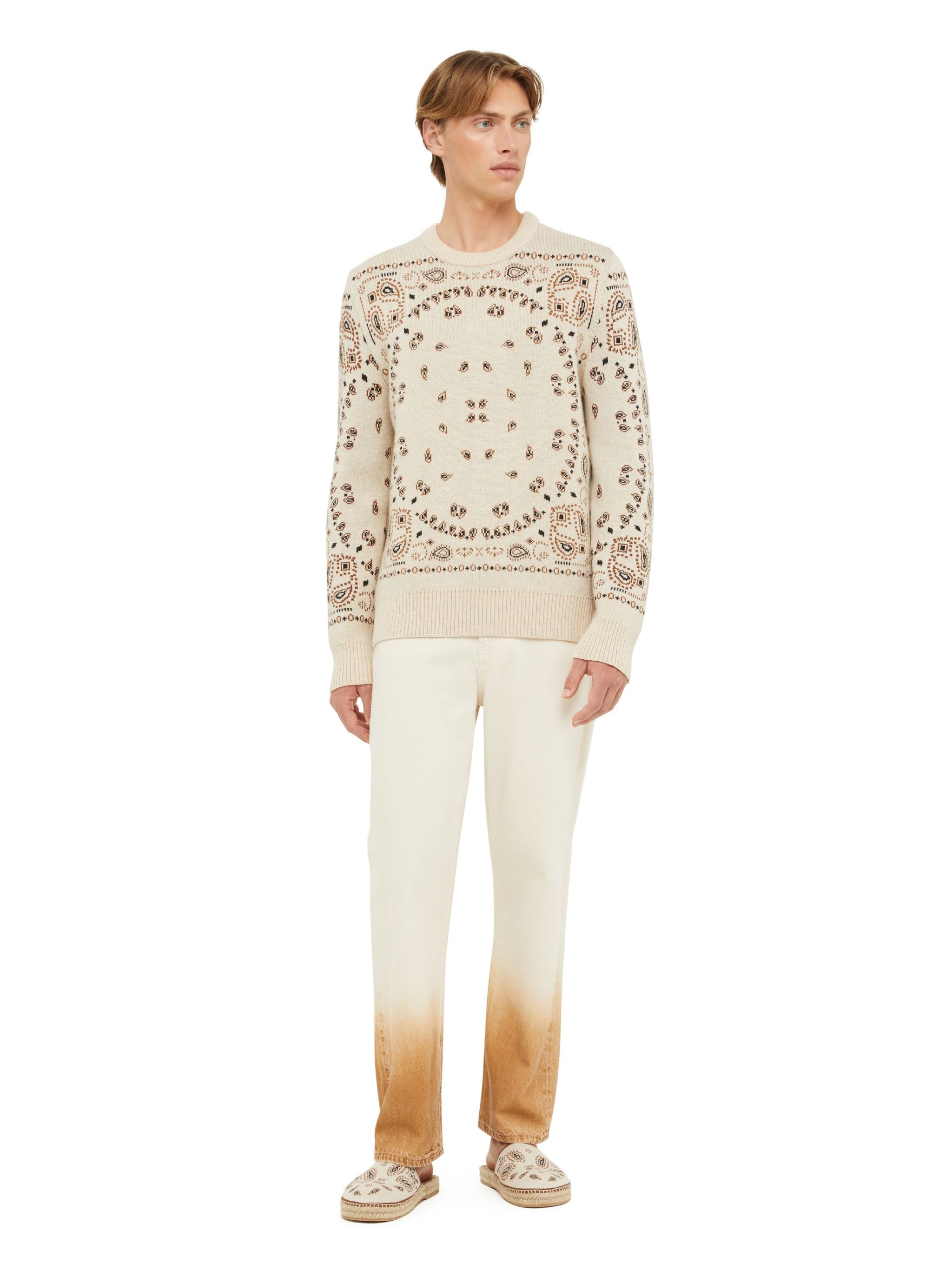 Bandana Jacquard Sweater - 1