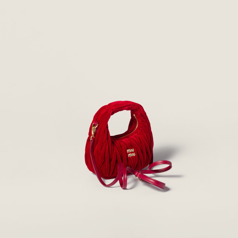 Wander matelassé velvet mini-bag 3