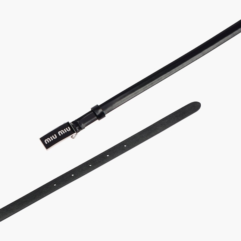 Brushed leather belt 6