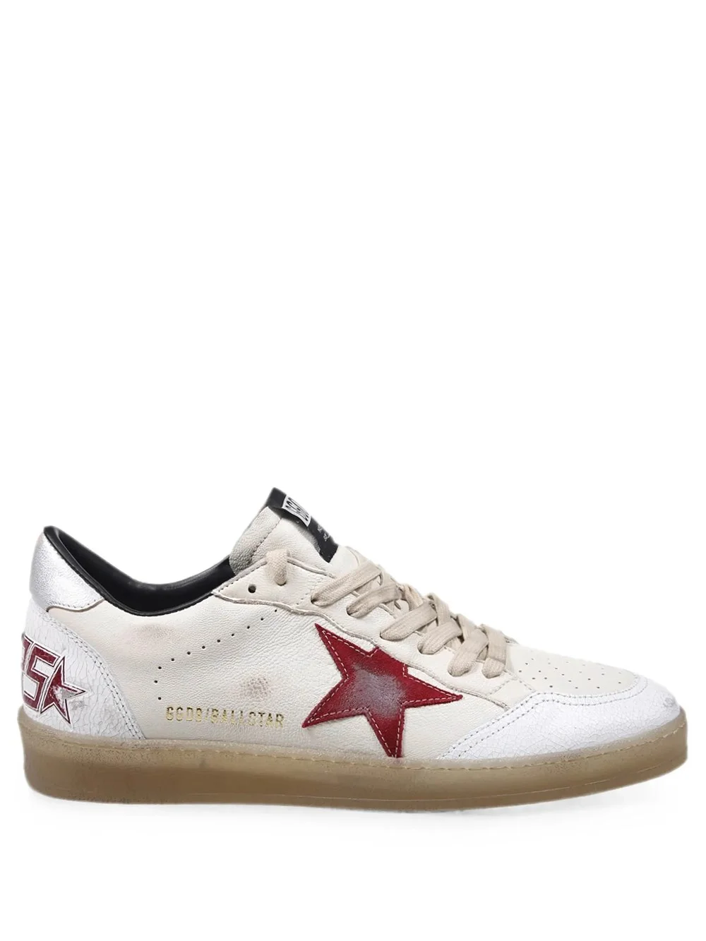 BALL STAR SNEAKERS IN LEATHER AND SUEDE - 1