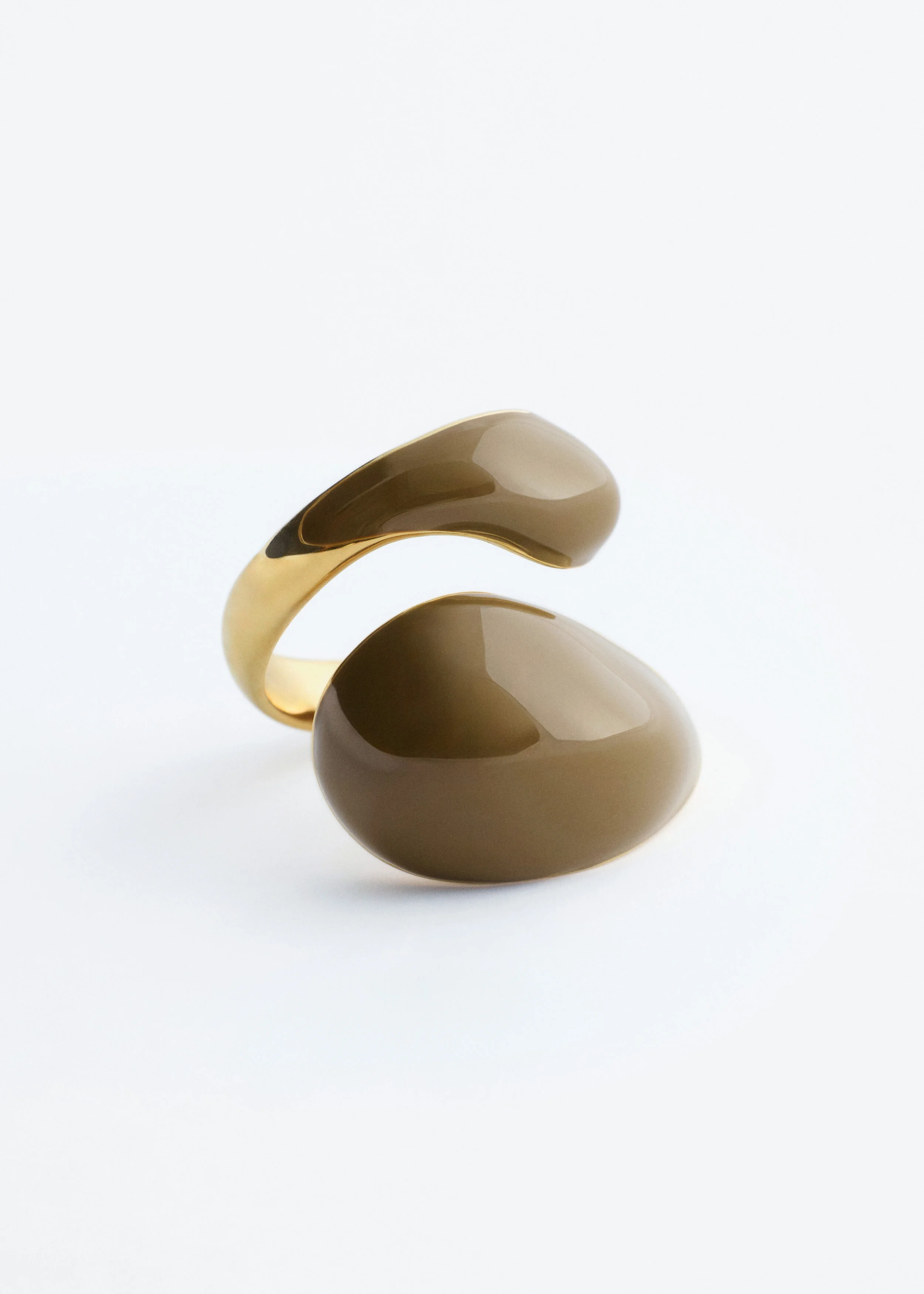 Double-Twist Sculptural Ring - 1