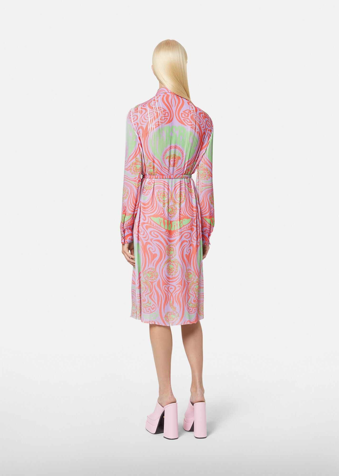 Medusa Music Silk Shirt Dress - 3