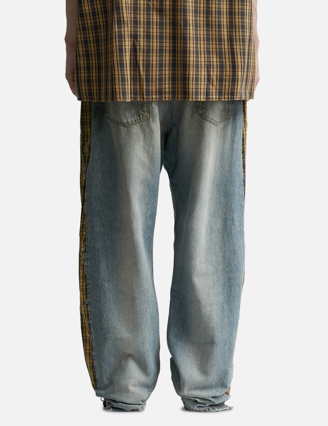DENIM CHECK JEANS - 4