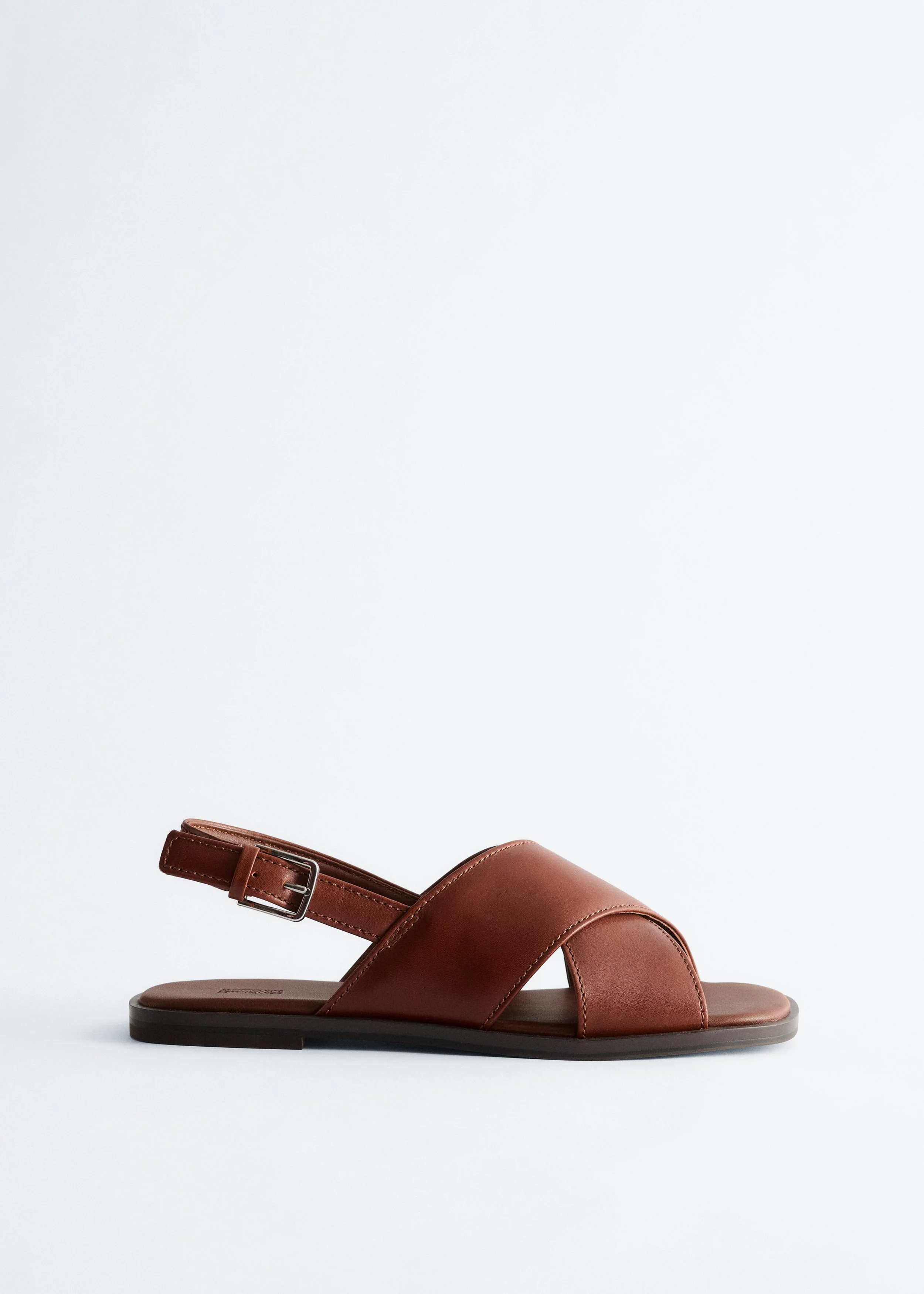 Crossover Leather Sandals - 1