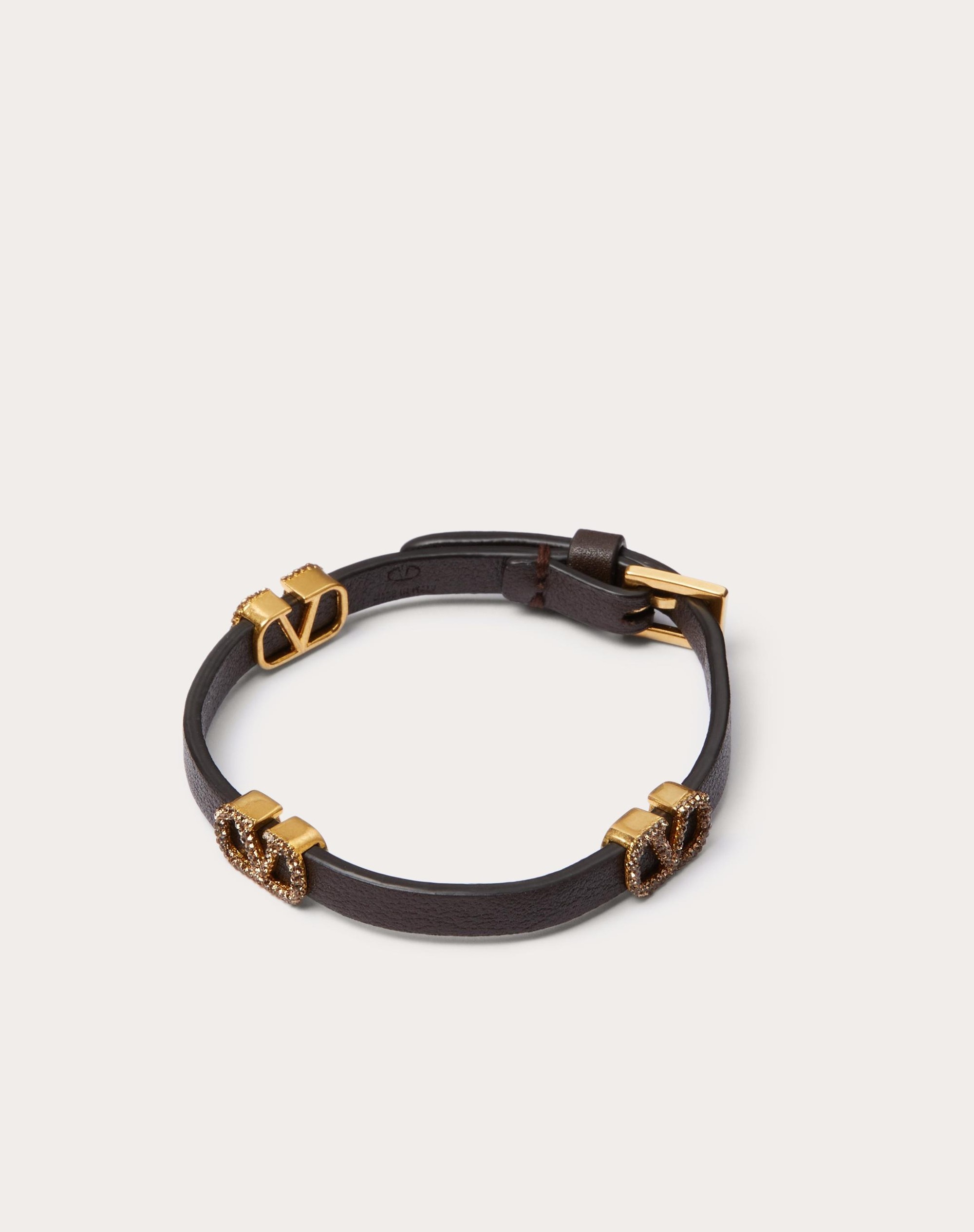 VLOGO SIGNATURE LEATHER BRACELET - 3