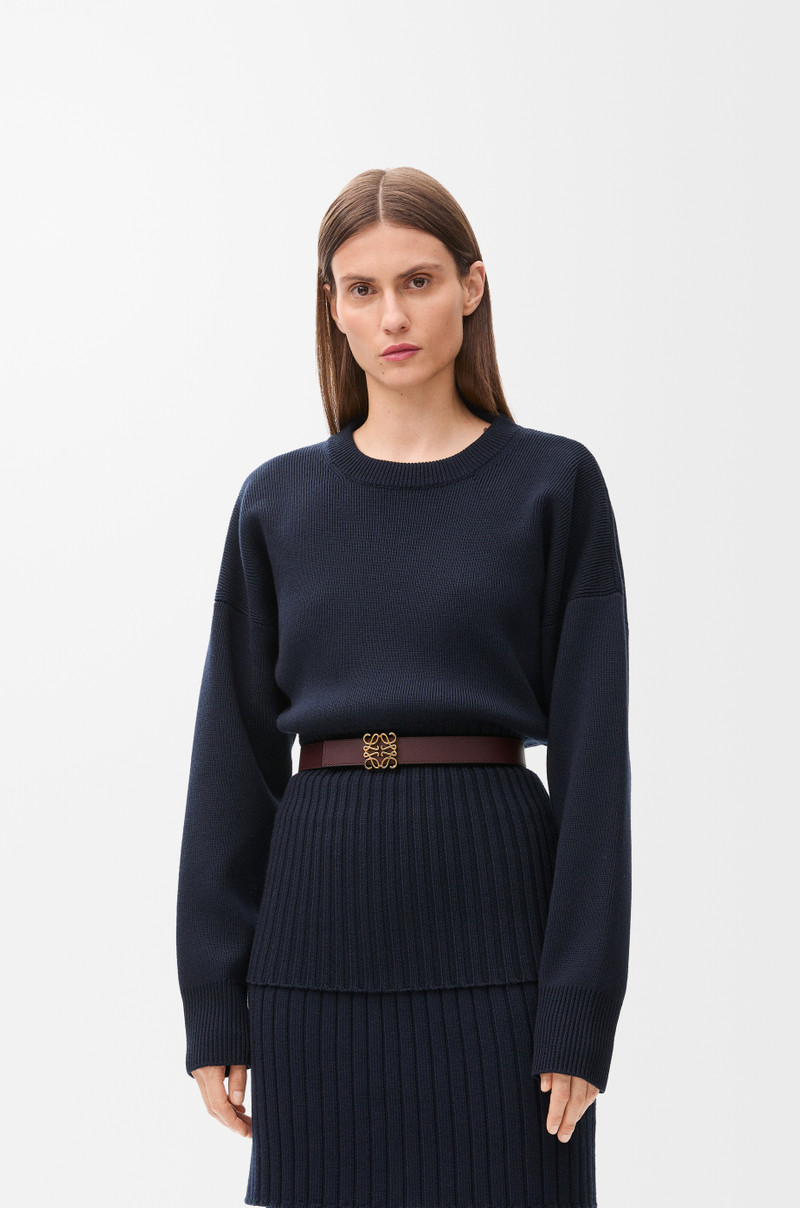 Loewe Reversible Anagram belt in smooth calfskin outlook