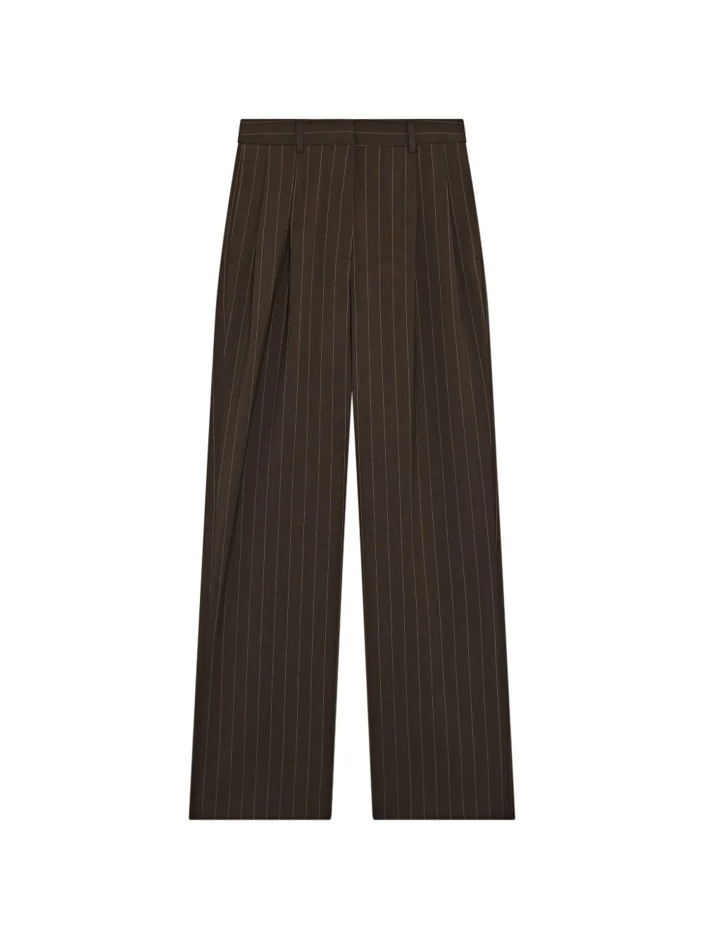 pinstripe pleated trousers - 1