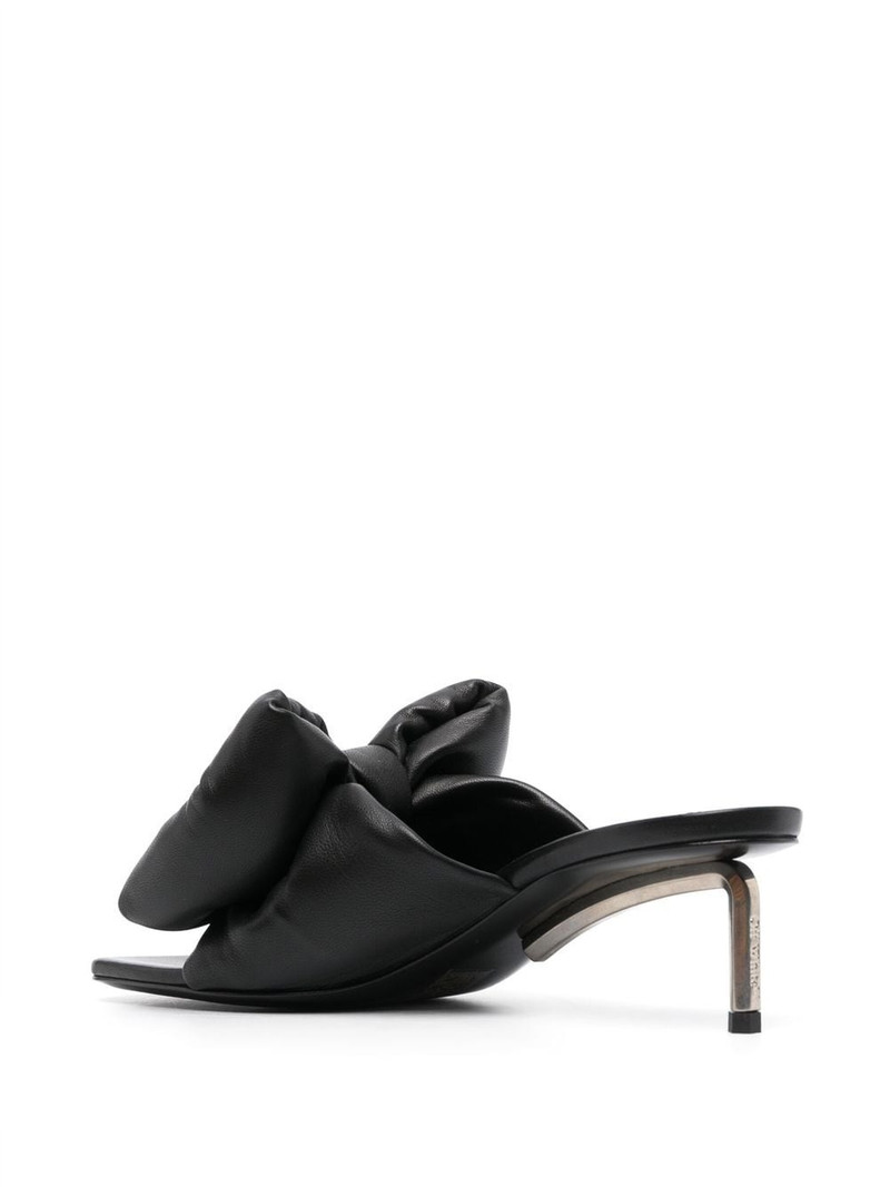 Allen bow-detail leather mules 3