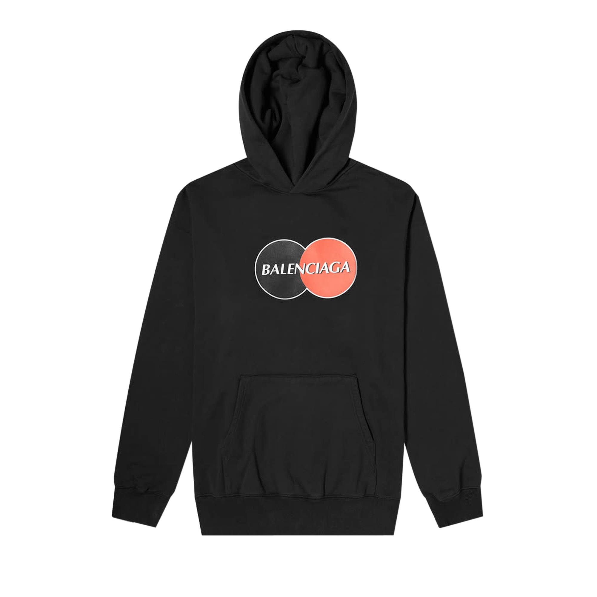 Balenciaga Credit Card Logo Hoodie 'Black' - 1