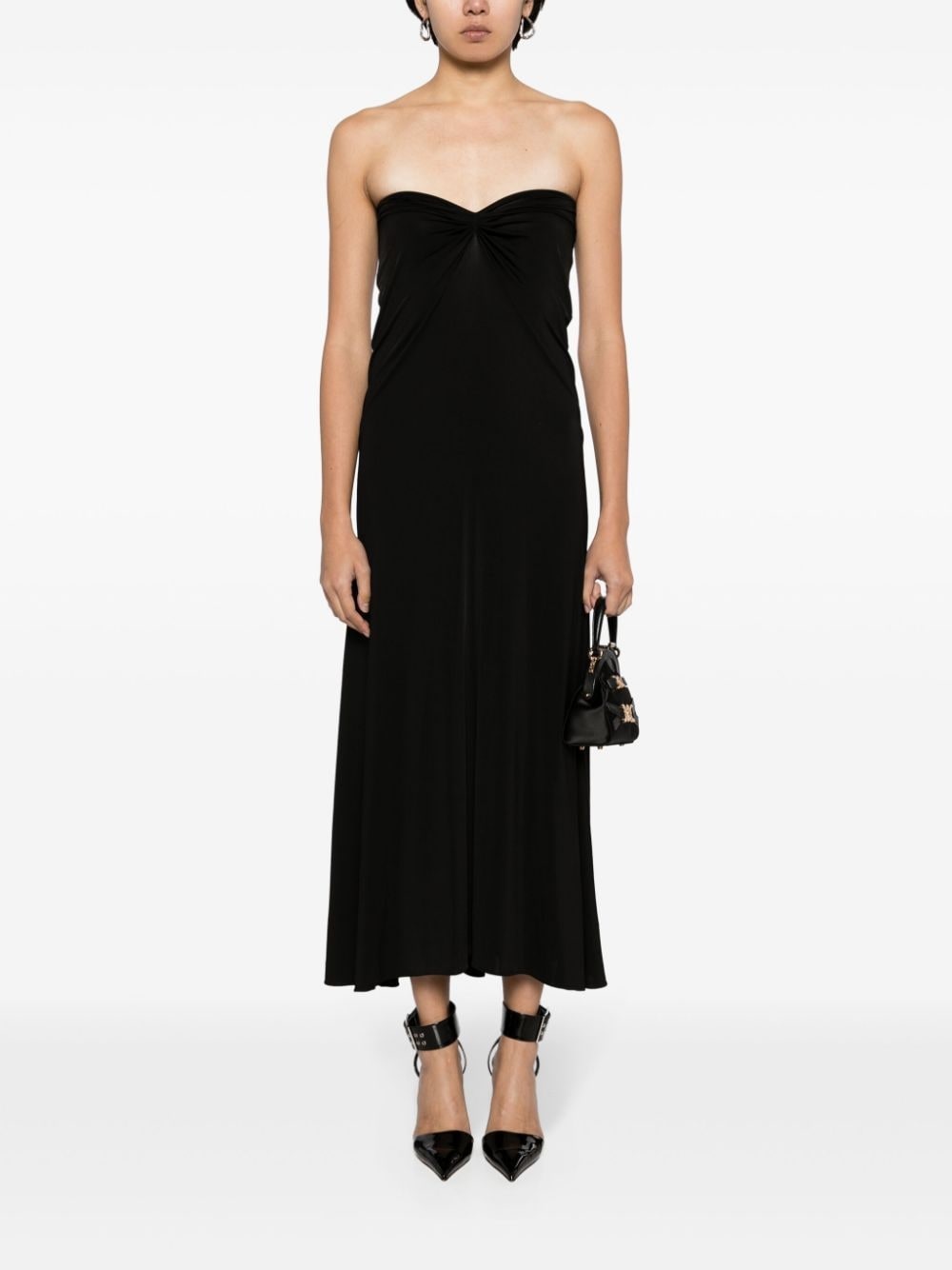 strapless maxi dress - 2