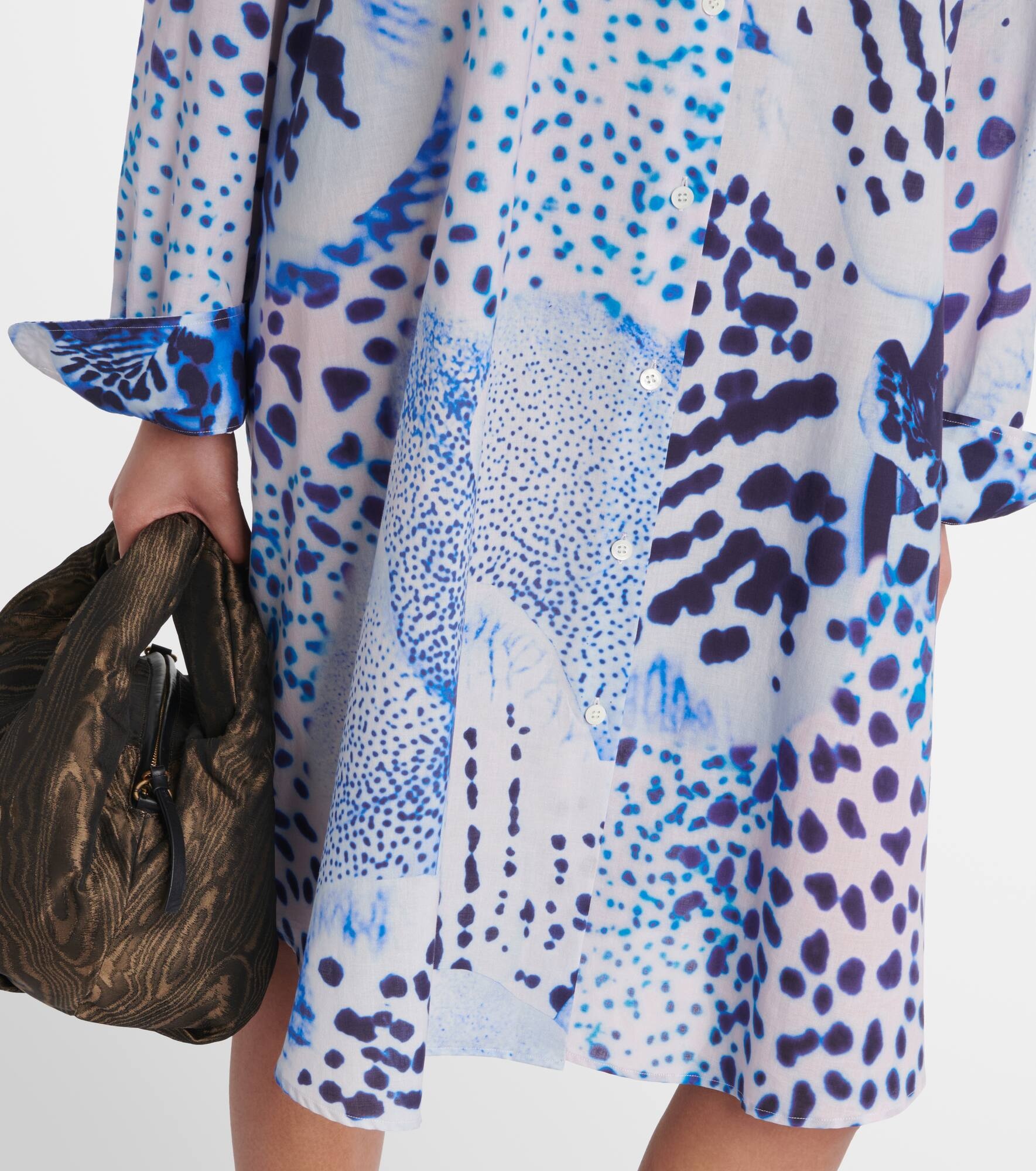 Printed cotton voile shirt - 5