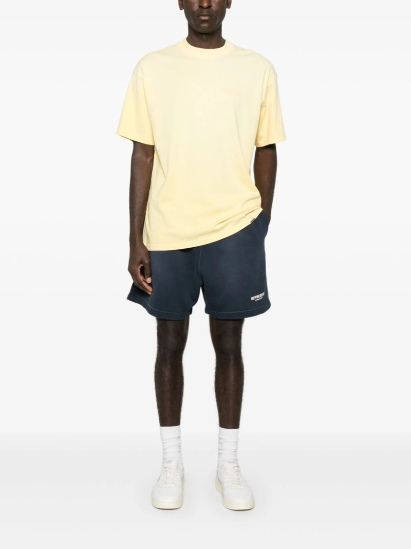 REPRESENT logo-print track shorts outlook
