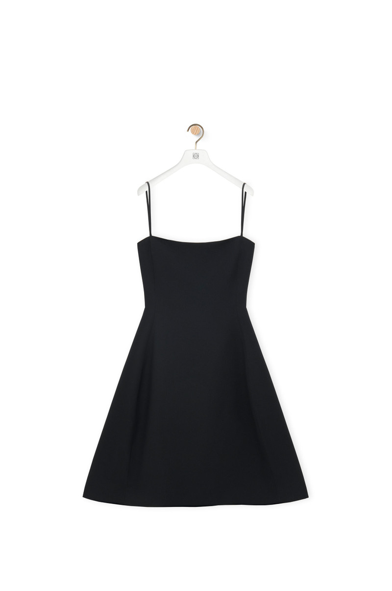 Strappy dress in silk and wool 1