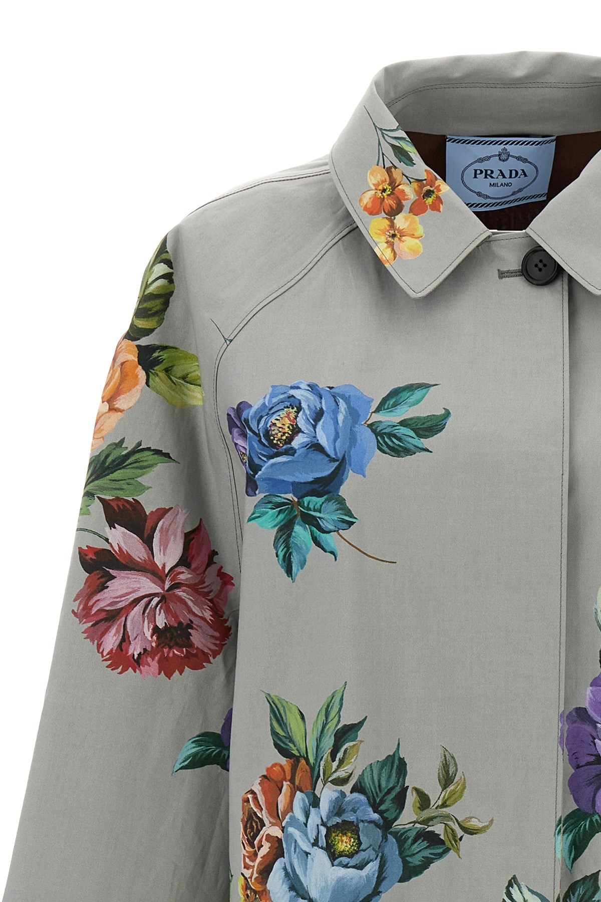 Prada Printed cotton trench coat | julianfashion | REVERSIBLE