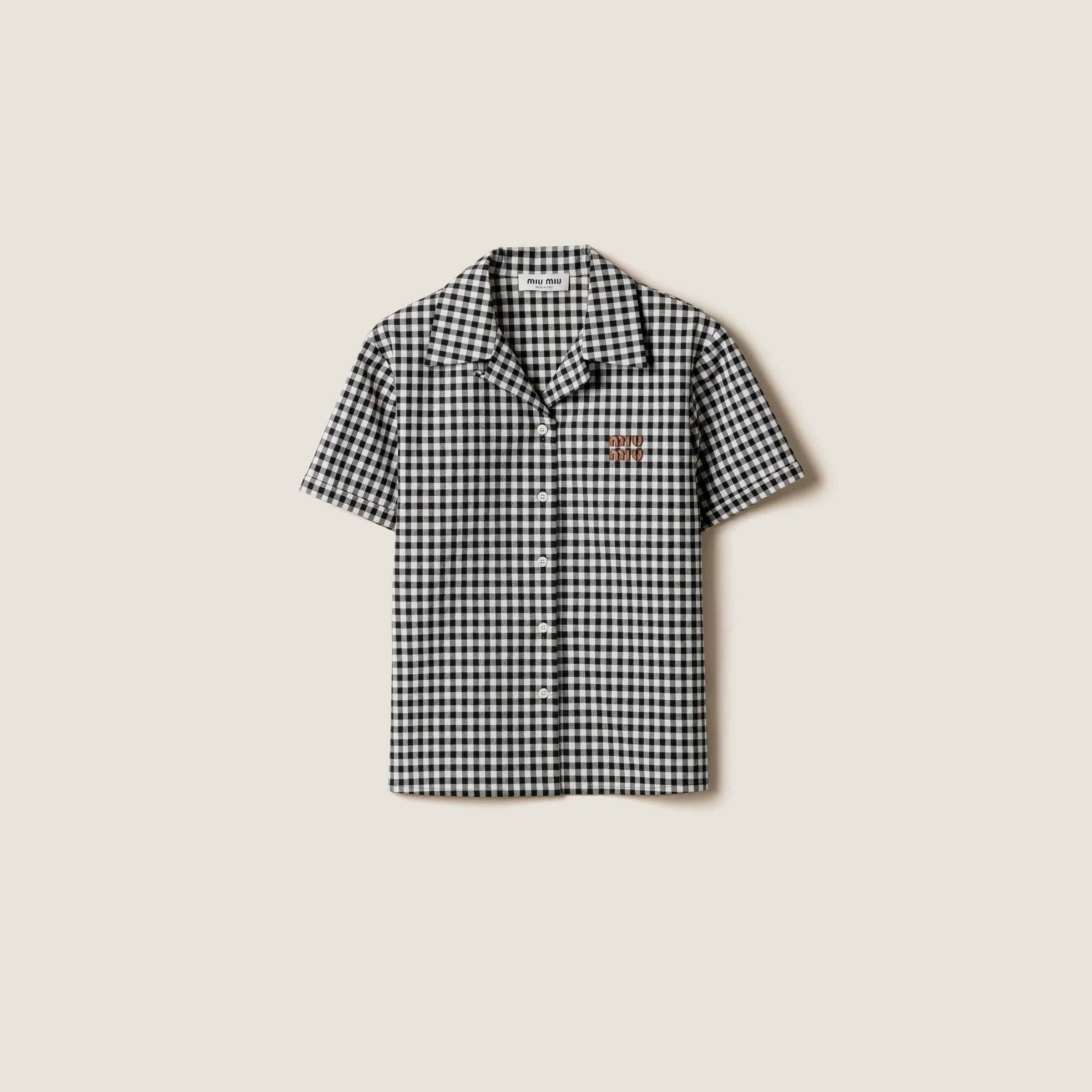 Gingham check shirt - 1