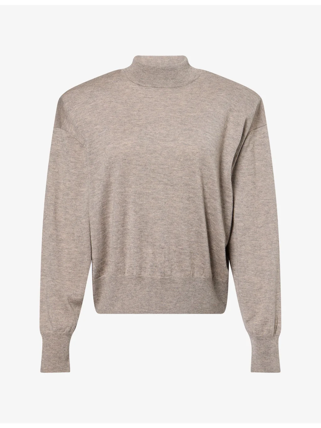 Rue Padded-Shoulder Wool-Blend Jumper - 1
