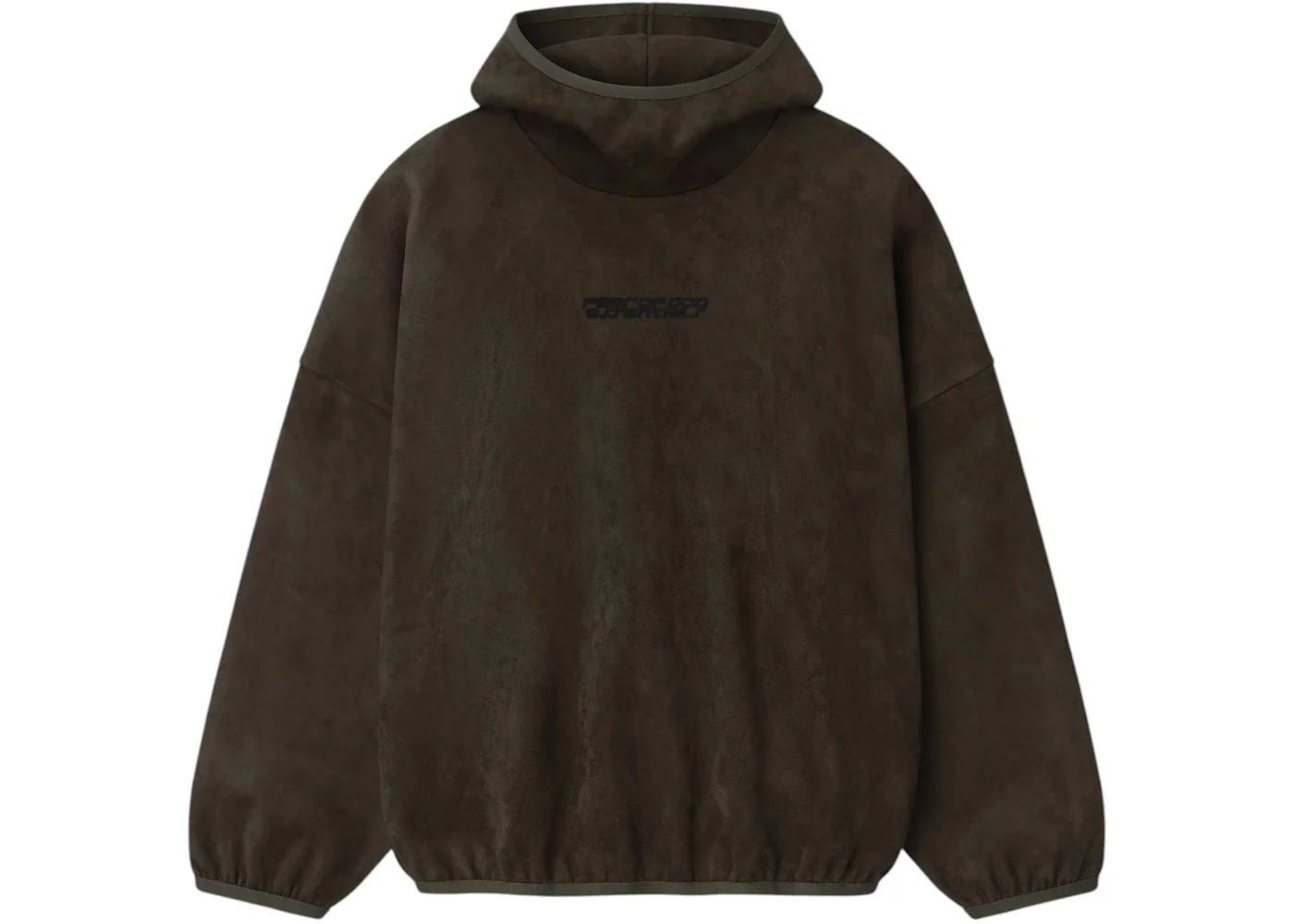 Fear of God Essentials Suede Fleece Modern Hoodie Brown - 1