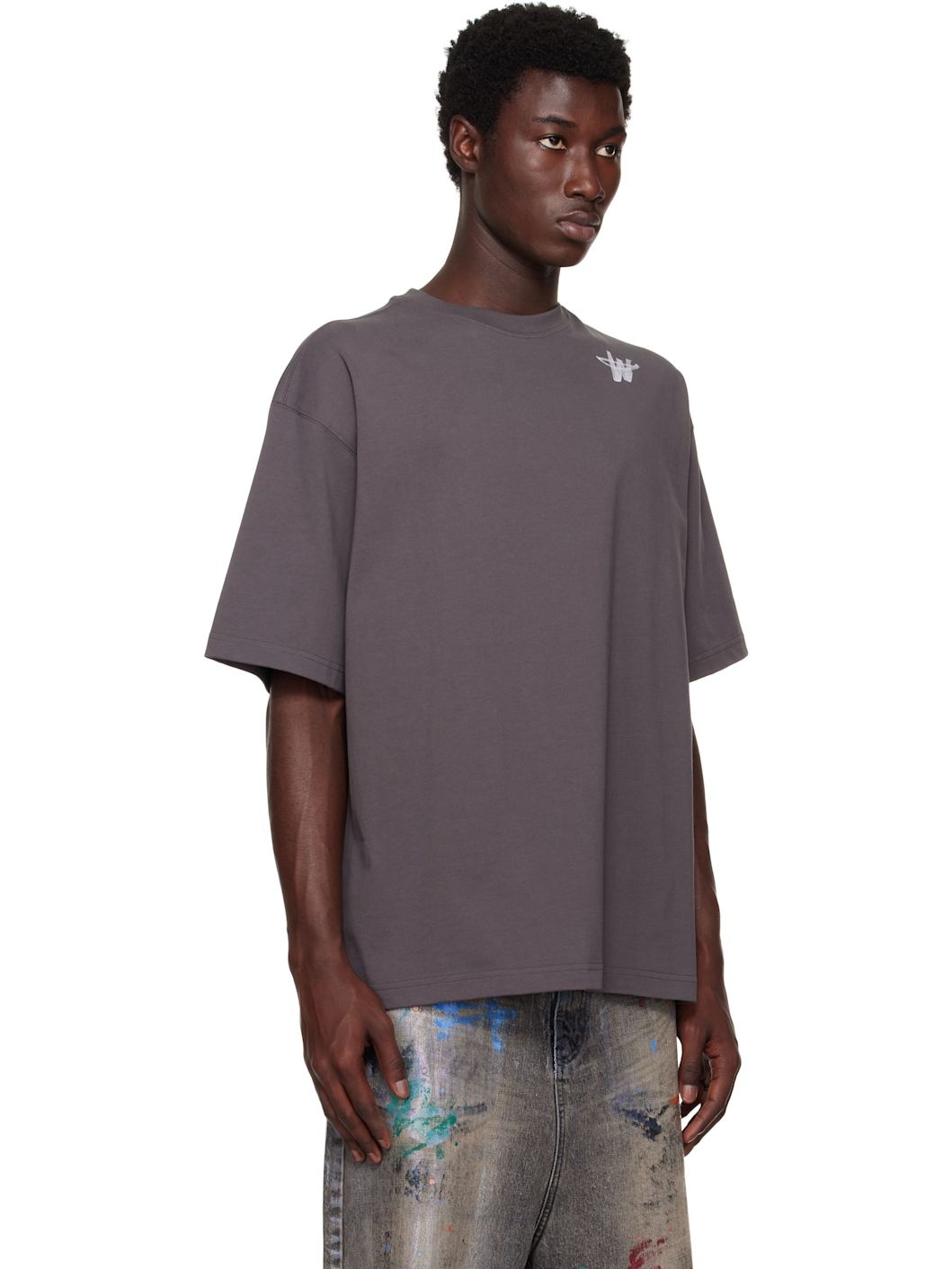 Gray 'WD' Logo T-shirt - 2
