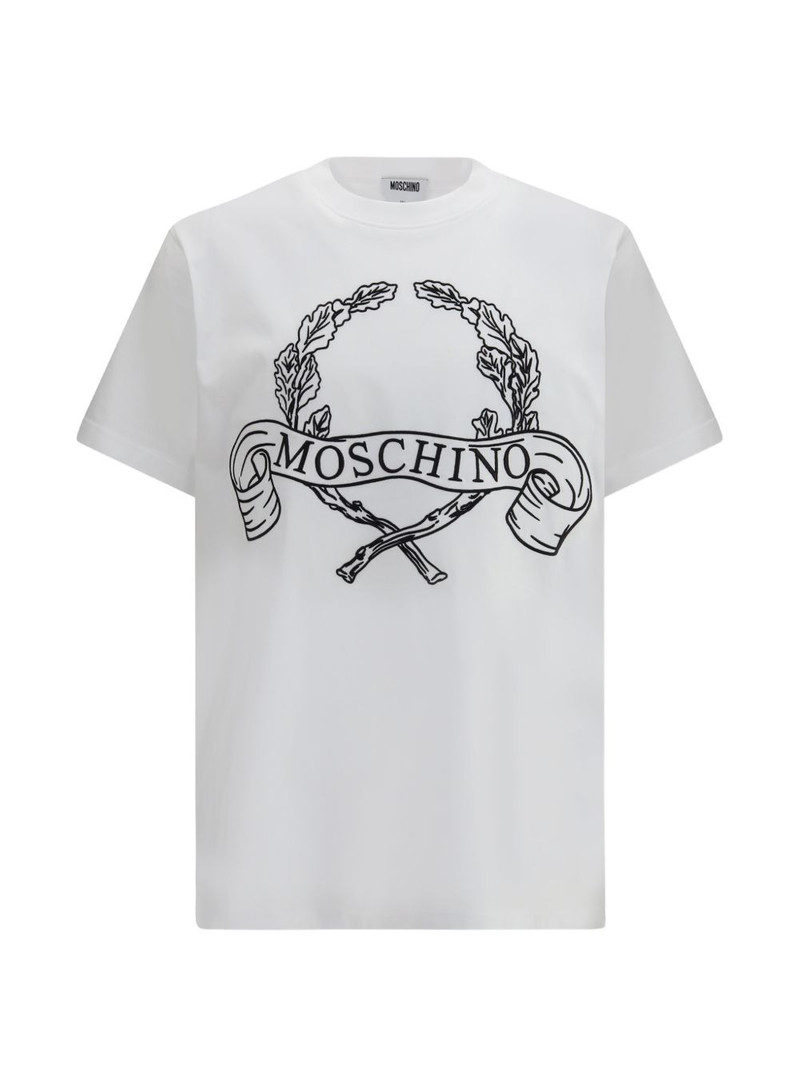 Laurel logo-embroidered T-shirt 1