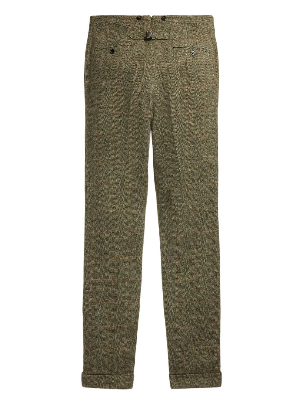 checked tailored trousers - 2