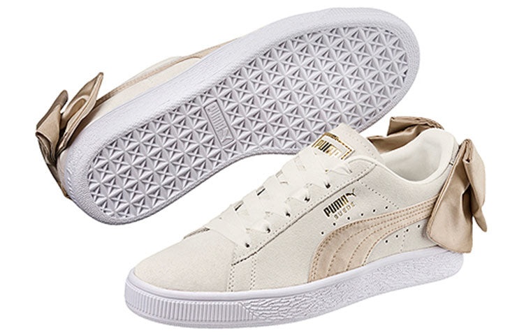 (WMNS) PUMA Suede Bow Varsity 'Pink Gold' 367732-03 - 3